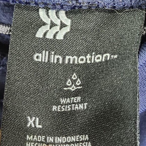 Mens Blue All In Motion Jogger Pants Water Resistant 28" Inseam Size XL - Picture 5 of 12